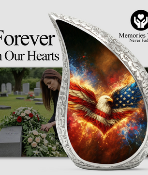 American Eagle Patriotic Cremation Urn | Adult Ashes Urn