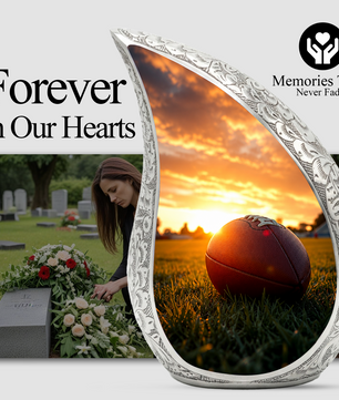 Football Cremation Vessel – Adult Urn for Human Ashes