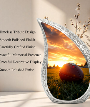 Football Cremation Vessel – Adult Urn for Human Ashes