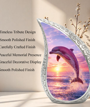 Pink Dolphin Cremation Urn for Women | Beautiful Ashes Urn