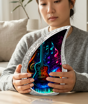 Guitar & Piano themed Urn for Ashes – Cremation Urn for Men And Women