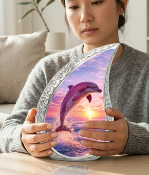 Pink Dolphin Cremation Urn for Women | Beautiful Ashes Urn