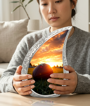 Football Cremation Vessel – Adult Urn for Human Ashes