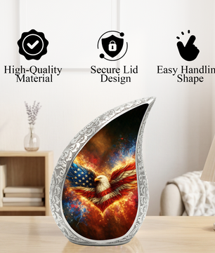 American Eagle Patriotic Cremation Urn | Adult Ashes Urn