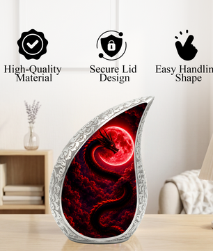 Dragon Urn for Adult Ashes – Dragon Themed Cremation Urn for Burial