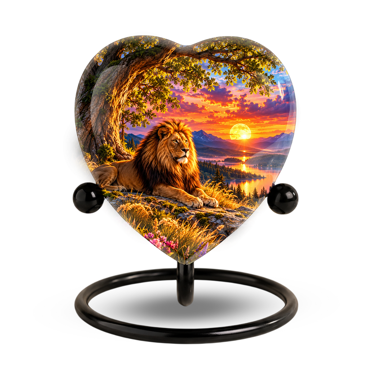 Lion Cremation Urn for Ashes, Lion Memorial Urn, Personalized Lion Urn, Lion Lover Memorial,