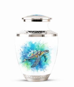 Sea Turtle Cremation Urn for Human Ashes, Personalized Urn for Human Ashes