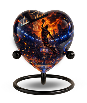 Basketball Adult Cremation Urn for Ashes | Personalized Sports Memorial Urn