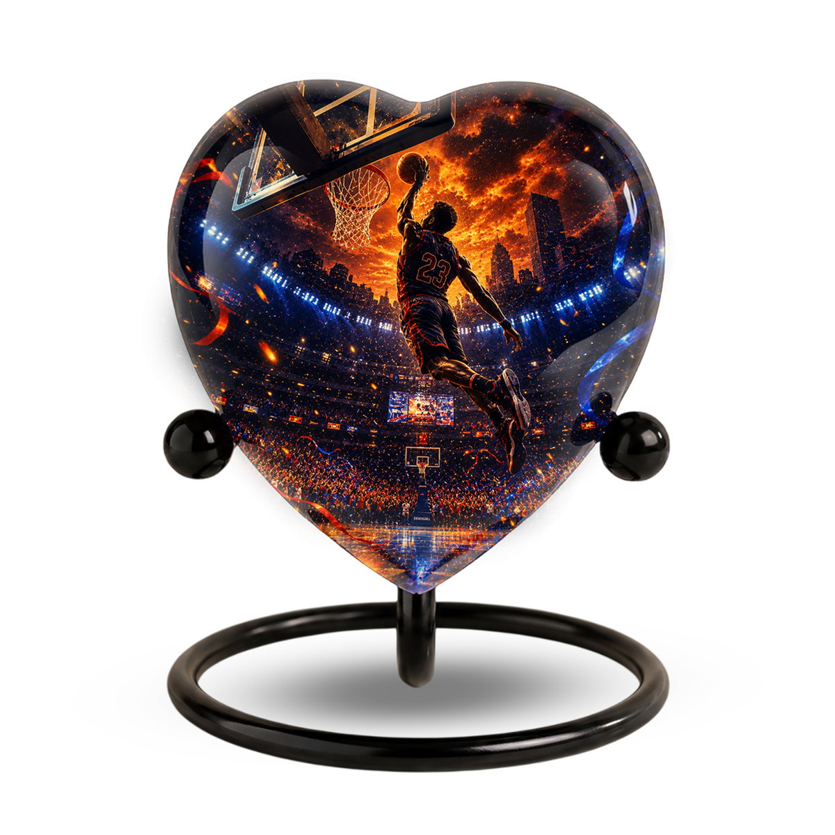 Basketball Adult Cremation Urn for Ashes | Personalized Sports Memorial Urn