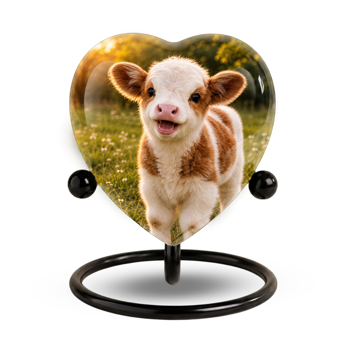 Cow Cremation Urn for Ashes | Personalized Farm Animal Memorial Urn | Handmade Adult Cremation Urn