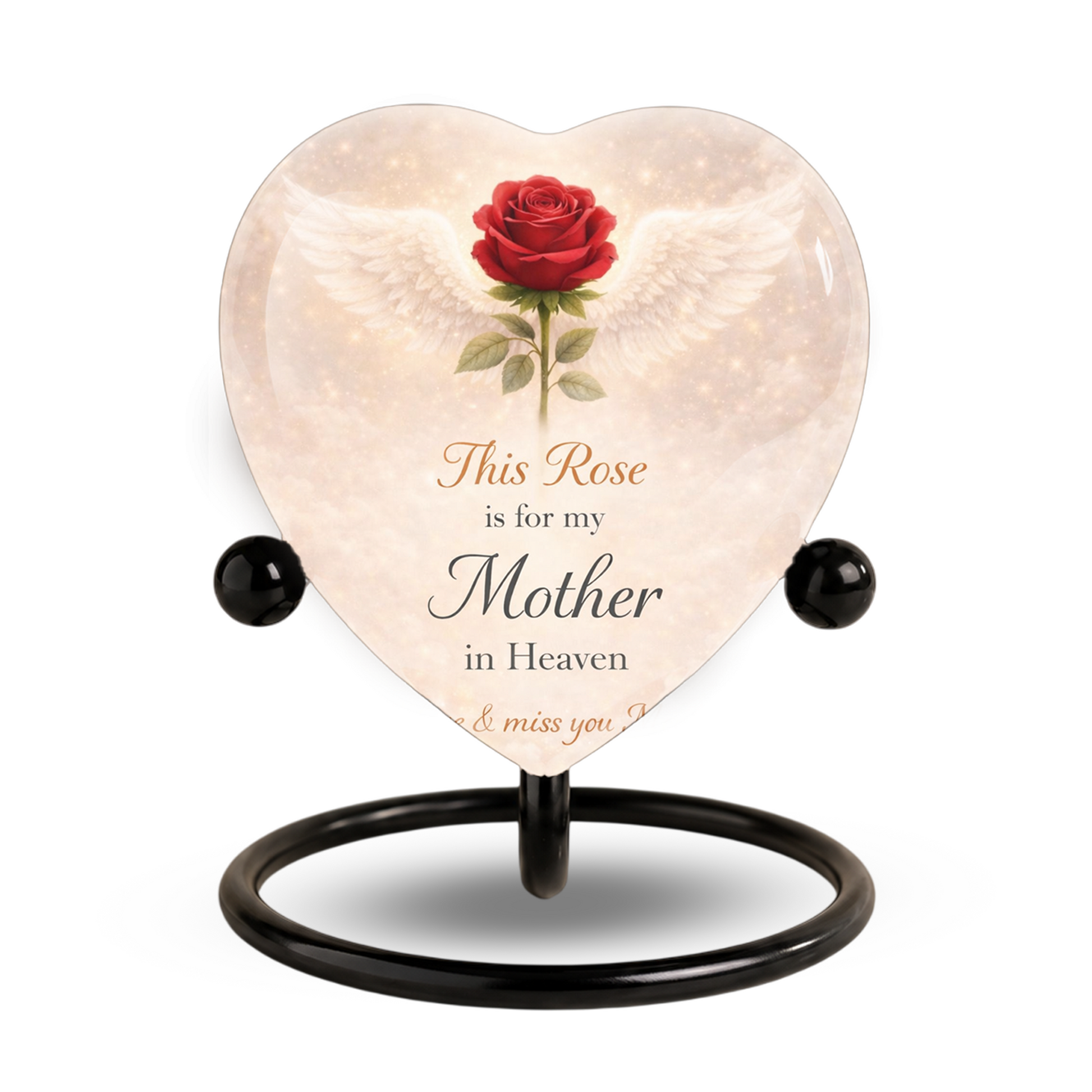 Rose Wings Urn for Adult Ashes – Angel Wings Adult Cremation Memorial Urn