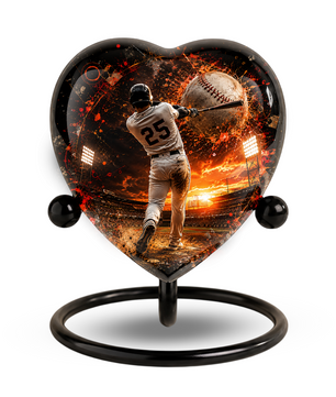 Personalized Baseball Cremation Urn for Ashes | Adult Sports Memorial Urn for Dad