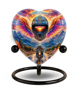 Bike Rider Urn – Memorial Cremation Urn for Dad, Father, Son & Men