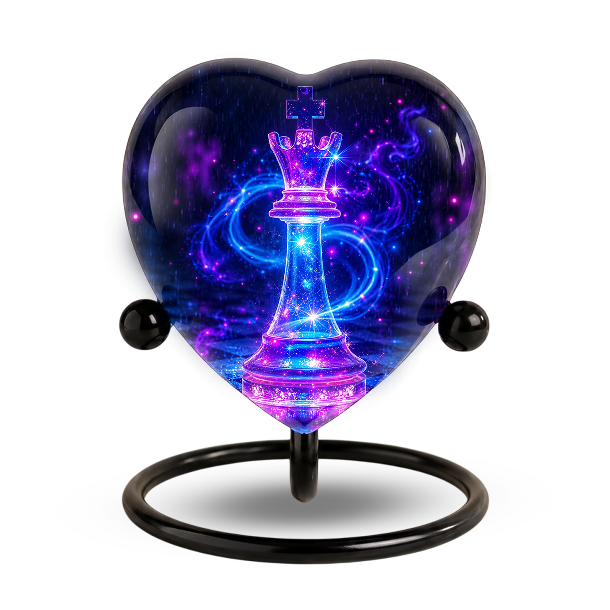 Royal Queen Chess Heart Adult Urn – Adult Urn, Urn for Ashes Adult, Adult Cremation Urns
