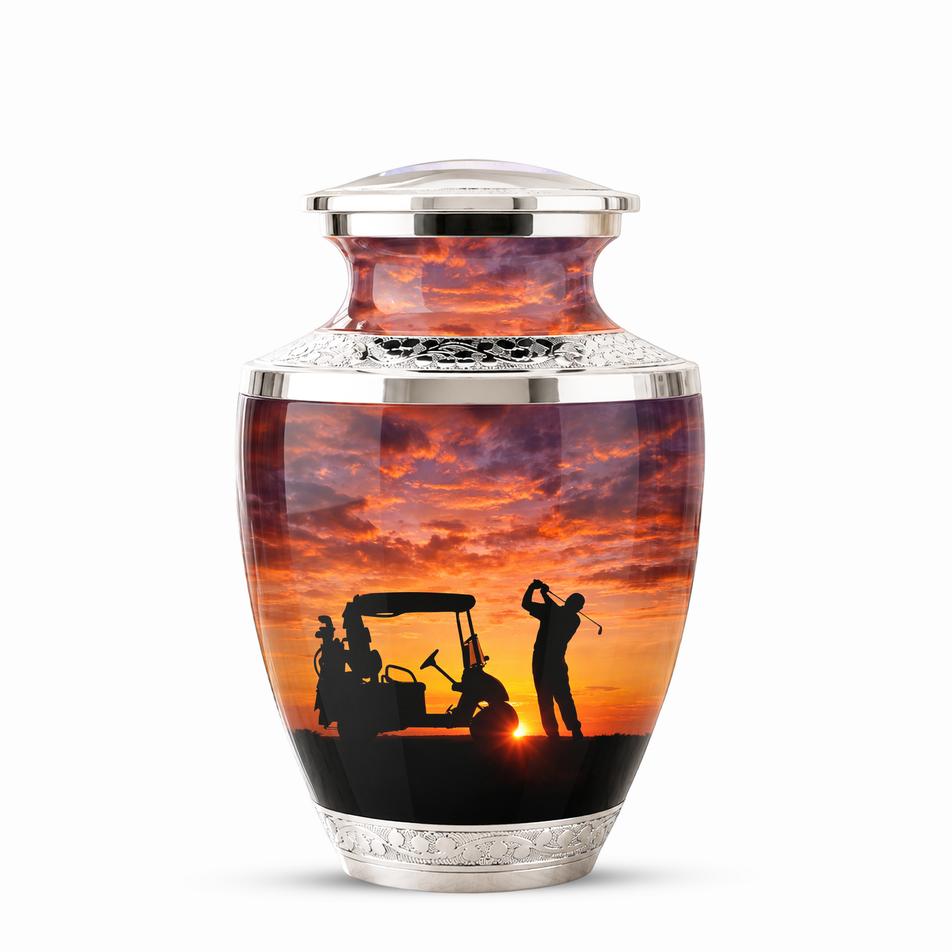 Golf Cremation Urn for Dad - Custom Golf Ashes Urn for Men