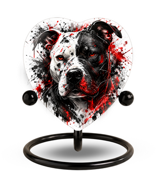 Pitbull Cremation Urn for Ashes, Dog Memorial Urn, Personalized Pit Bull Urn, Pet Keepsake Urn,