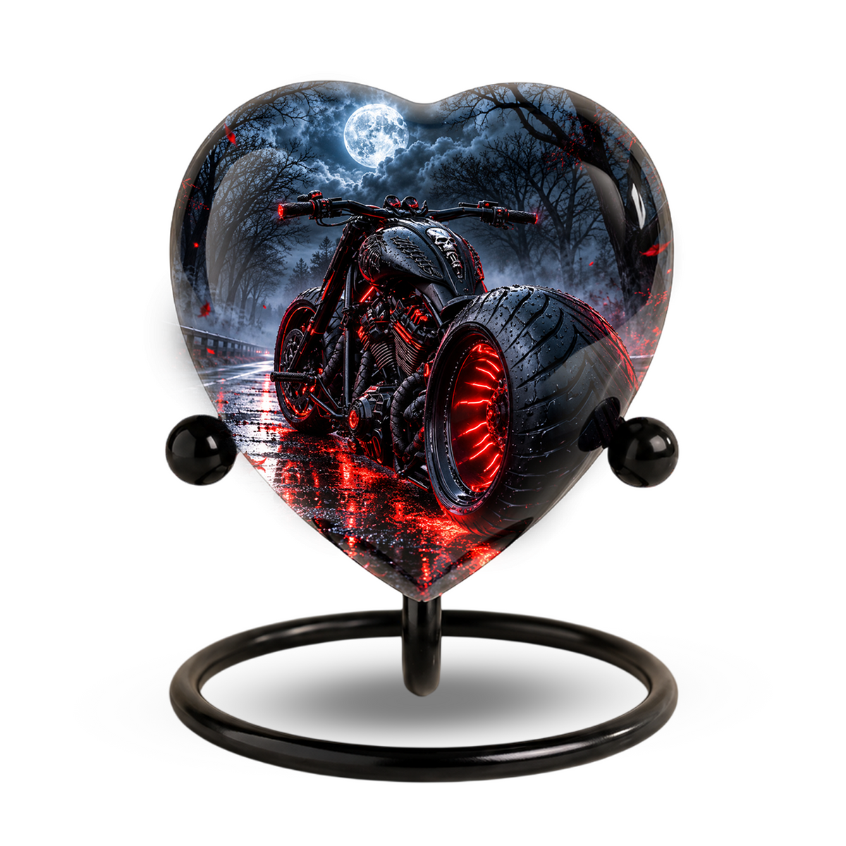 Motorcycle Urn for Dad's Ashes, Personalized Adult Cremation Urn for Men, Biker Memorial Urn