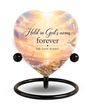Angel Wing Sunset Urn – Adult Urn for Ashes, Angel Wings Cremation Urn