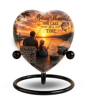 Fishing Urn – Fishing Cremation Urn for Ashes, Gone Fishing Memorial Urn