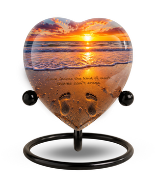 Beach Urns for Human Ashes – Beach Theme Urn, Ocean Wave Cremation Urn & Beautiful Memorial Urn