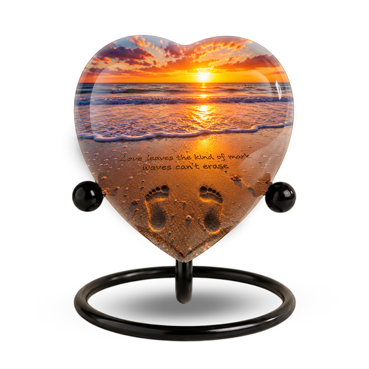 Beach Urns for Human Ashes – Beach Theme Urn, Ocean Wave Cremation Urn & Beautiful Memorial Urn