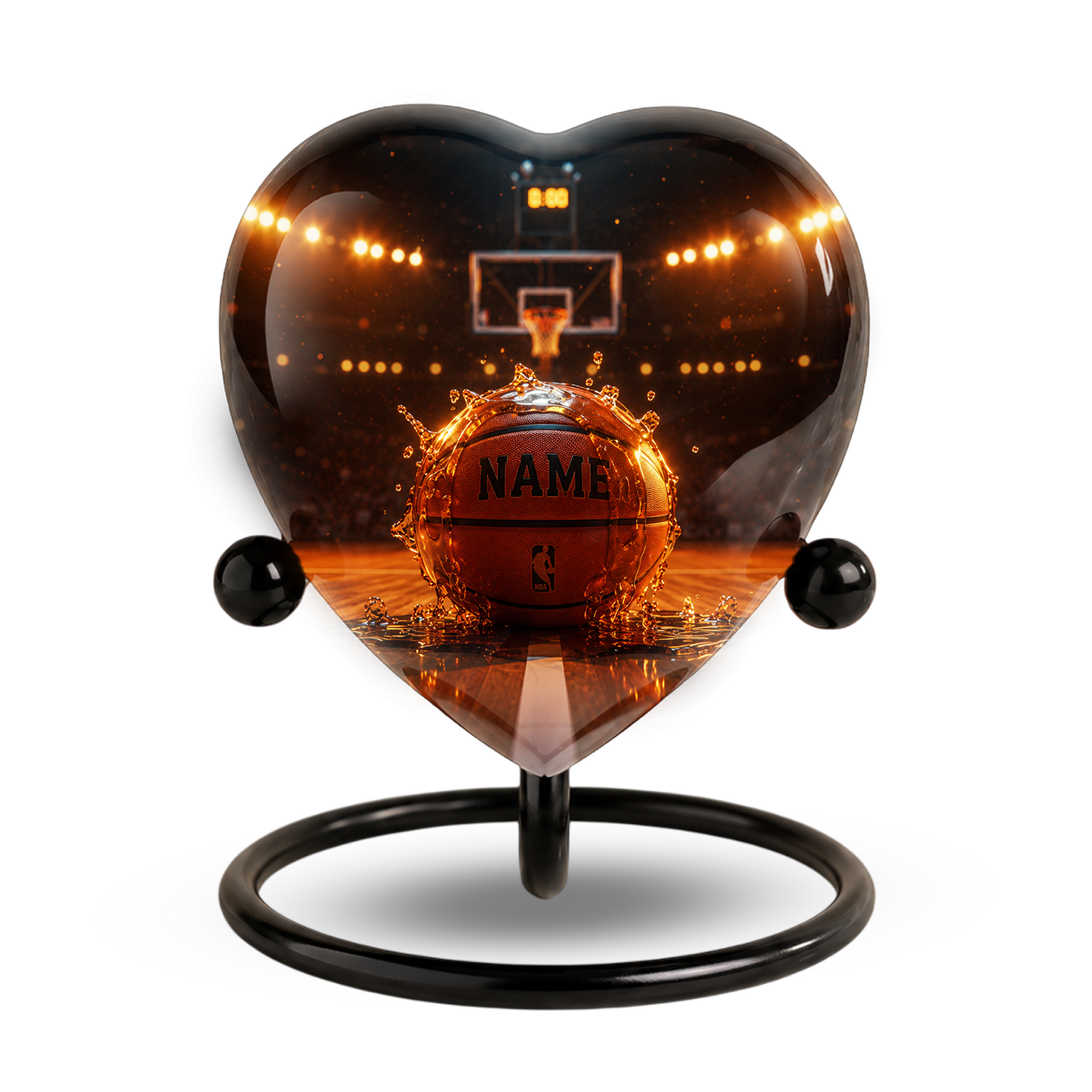Basketball Adult Urn – Personalized Adult Cremation Urn for Ashes, Sports Memorial Urn