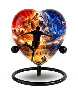 Personalized Soccer Cremation Urn for Ashes, Adult Urn for Dad, Men & Sports Fans