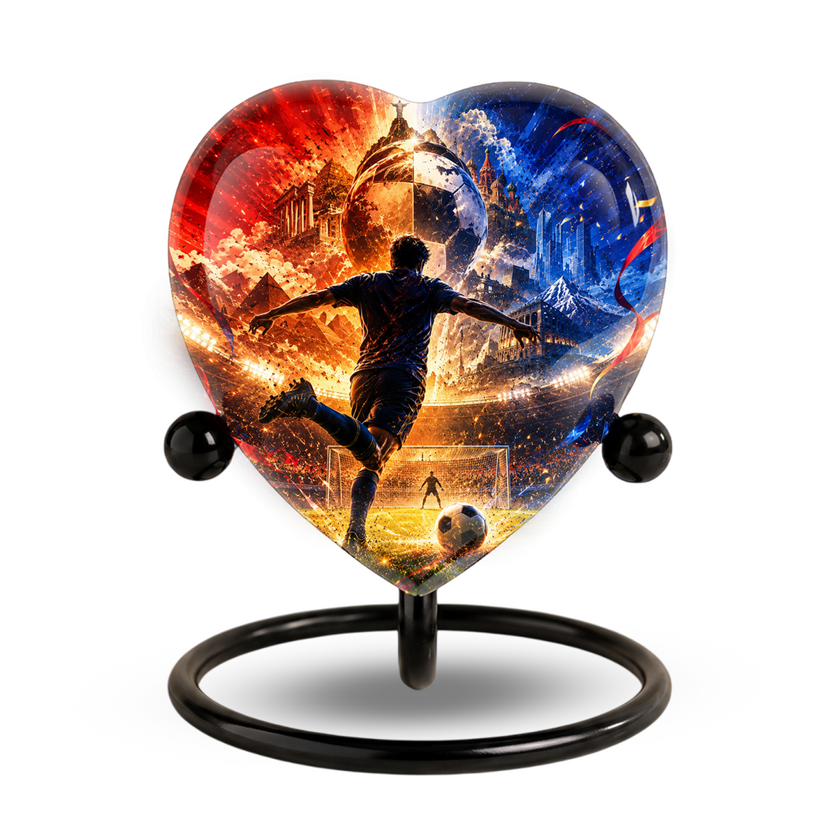 Personalized Soccer Cremation Urn for Ashes, Adult Urn for Dad, Men & Sports Fans