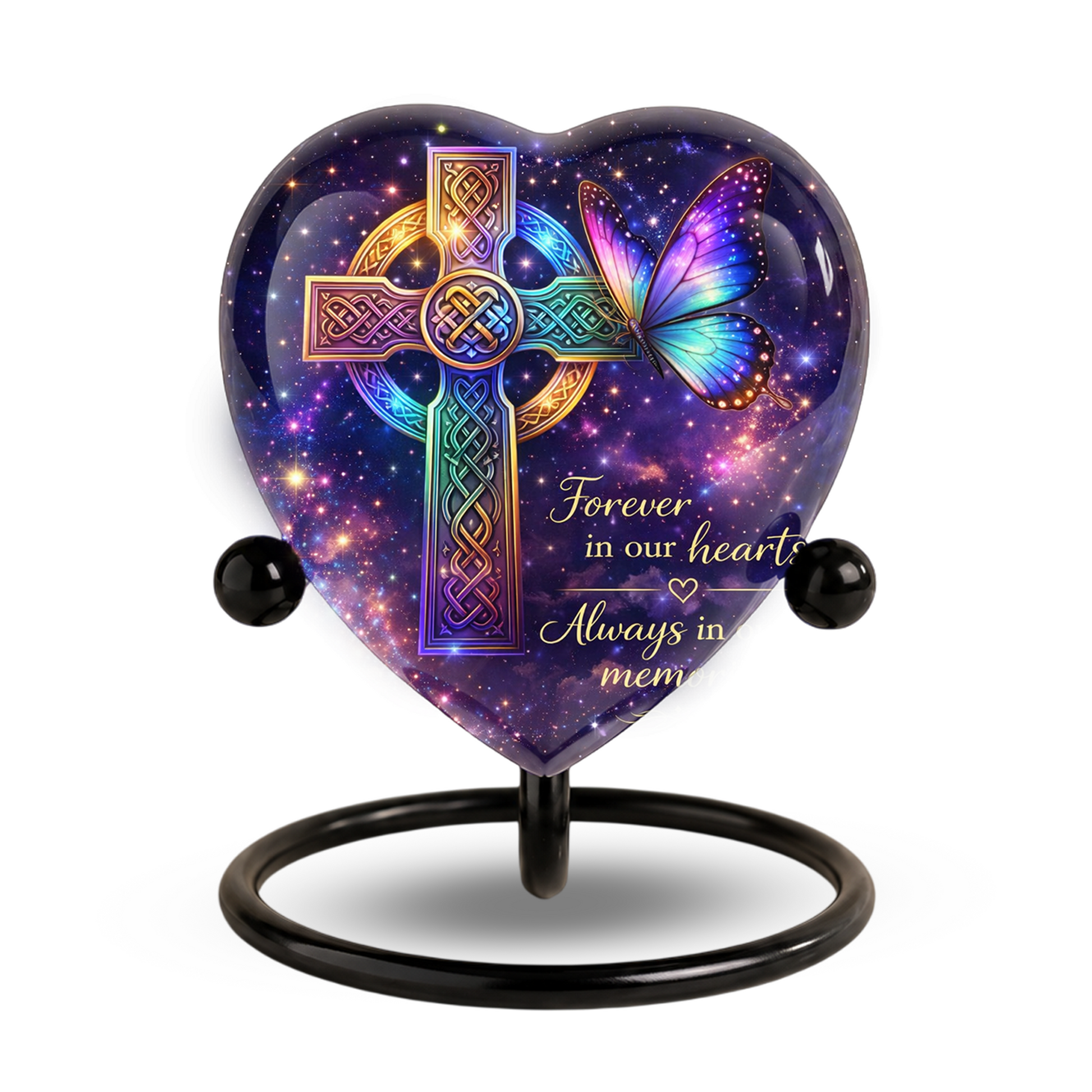 Celtic Cross Butterfly Memorial Urn, Adult Urn, Urns for Adult Ashes, Adult Urns, Adult Urns for Ashes