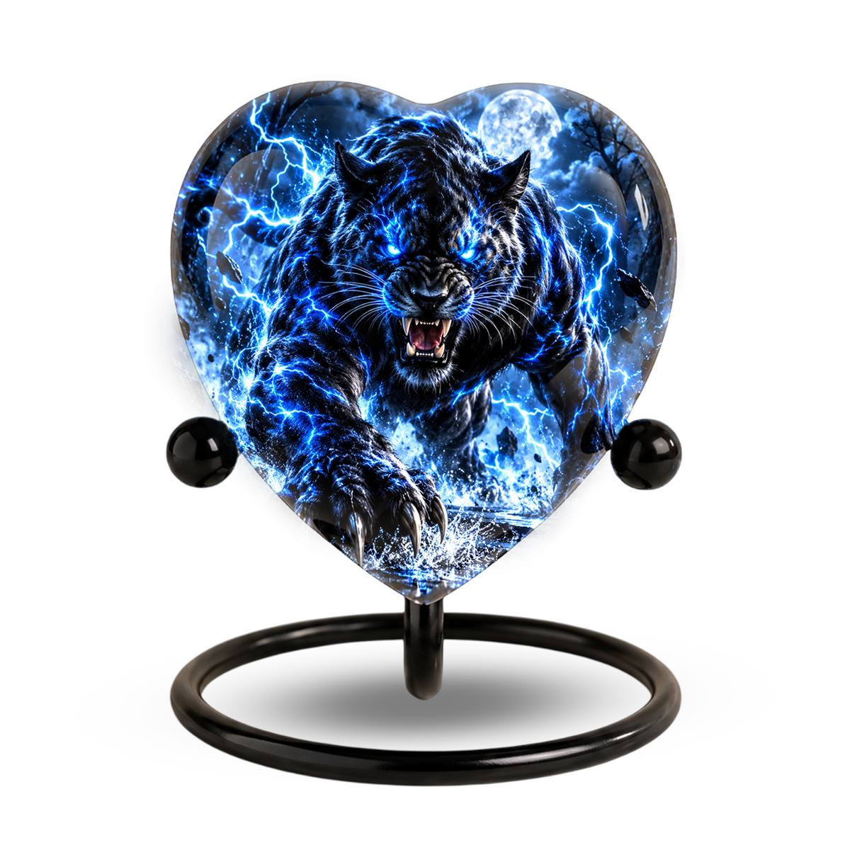 Black Panther Cremation Urn for Ashes, Big Cat Memorial Urn, Personalized Panther Urn