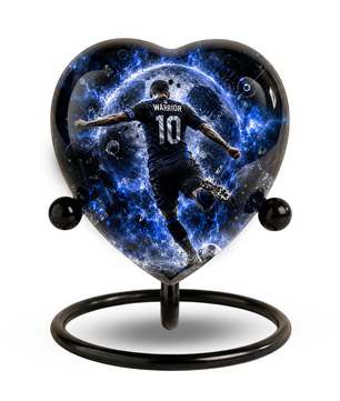 Personalized Soccer Cremation Urn for Ashes | Adult Sports Memorial Urn for Dad & Men