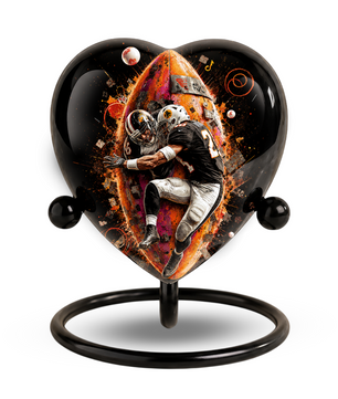 Football Cremation Urn for Ashes, Personalized Adult Urn for Dad, Men & Sports Fans