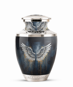 Angel Wings Cremation Urn for Mom & Dad, Guardian Angel Urn for Human Ashes