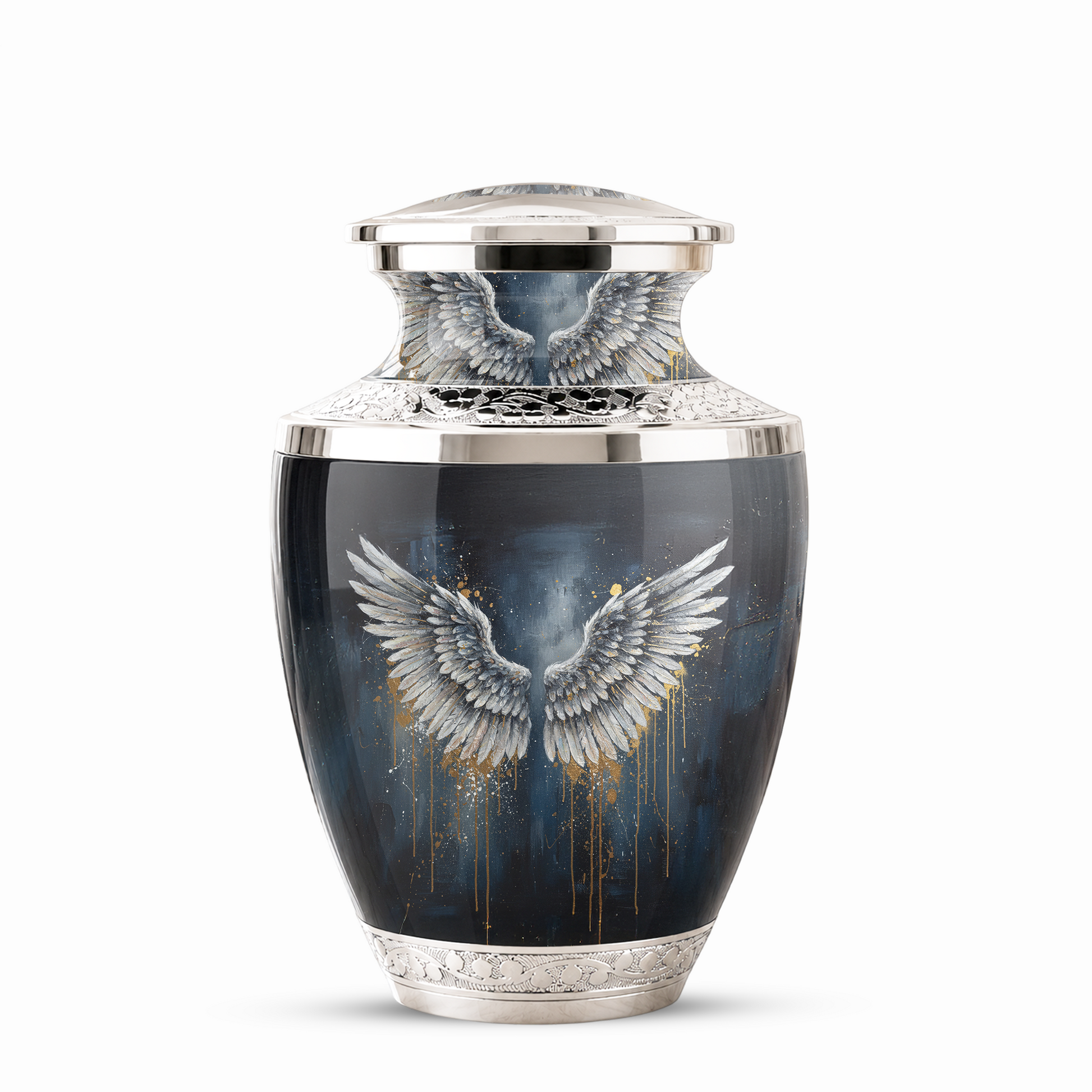Angel Wings Cremation Urn for Mom & Dad, Guardian Angel Urn for Human Ashes