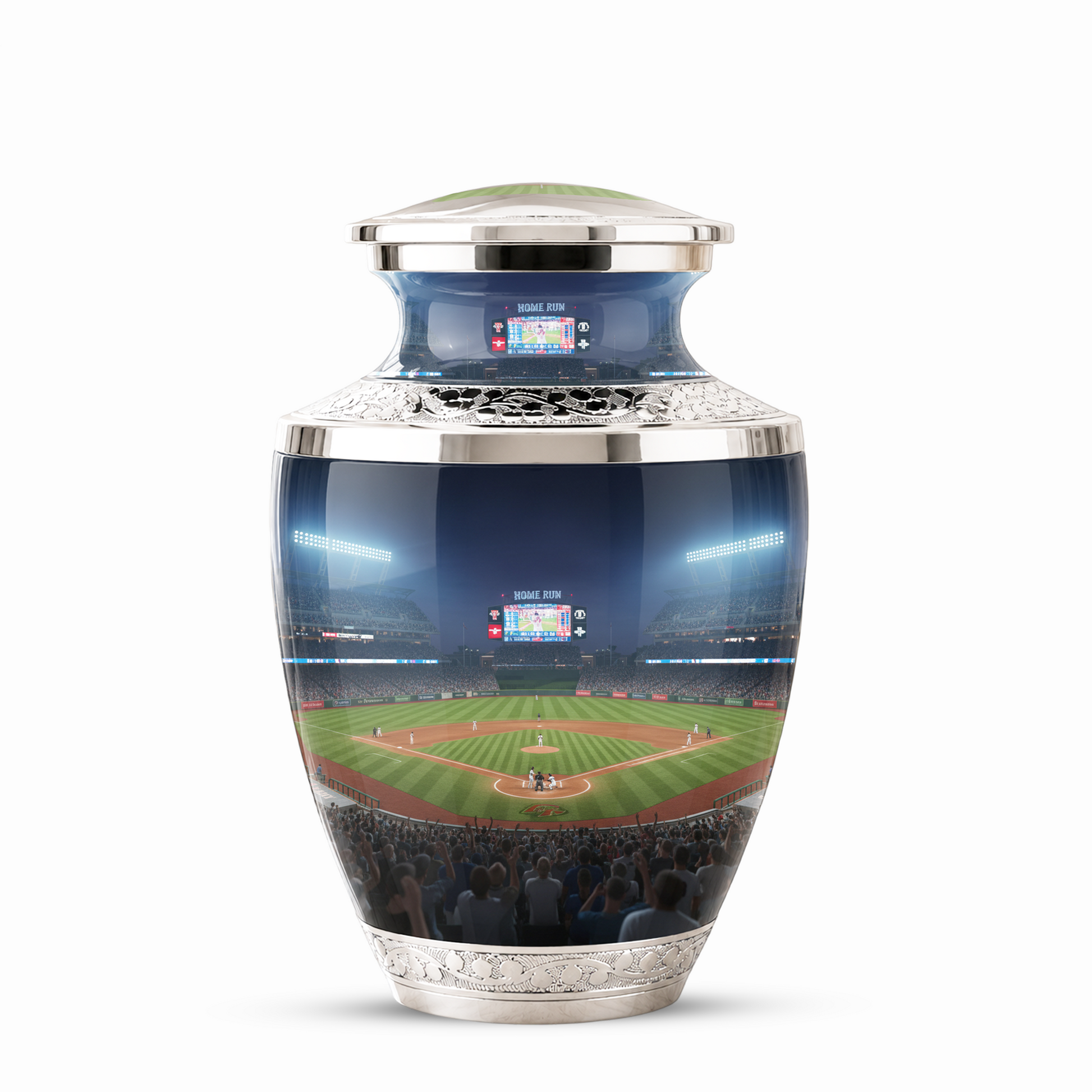 Baseball Stadium Cremation Urn for Dad, Personalized Urn for Human Ashes Male
