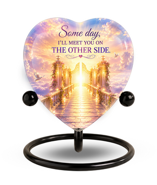 Heavenly Gate Memorial Urn – Adult Urn for Ashes, Heaven Cremation Urn, Heart-Shaped Adult Cremation Urn