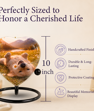 Personalized Dog Urn for Ashes, Adult Cremation Urn for Human Ashes