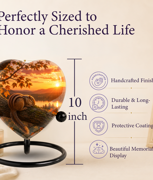 Squirrel Cremation Urn for Ashes | Personalized Adult Memorial Urn| Nature & Wildlife Cremation Urn