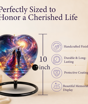 Adult Cremation Urn for Ashes, Personalized Adult Urn, Unique Memorial Urn for Human Ashes