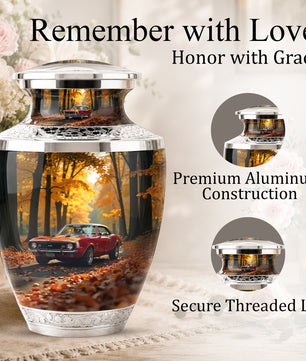 Classic Car Cremation Urn for Dad & Mom, Custom Car Urn for Human Ashes