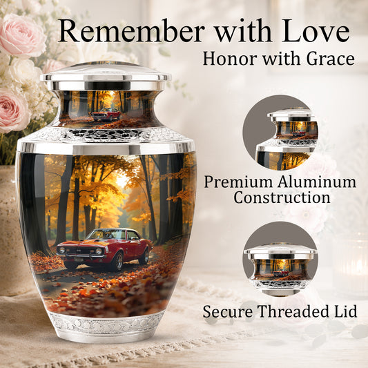 Classic Car Cremation Urn for Dad & Mom, Custom Car Urn for Human Ashes