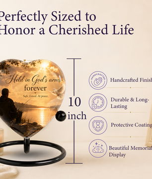 Fishing Urn for Dad – Gone Fishing Cremation Urn, Fishing Urn for Human Ashes & Personalized Dad Urn