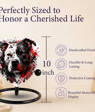 Pitbull Cremation Urn for Ashes, Dog Memorial Urn, Personalized Pit Bull Urn, Pet Keepsake Urn,