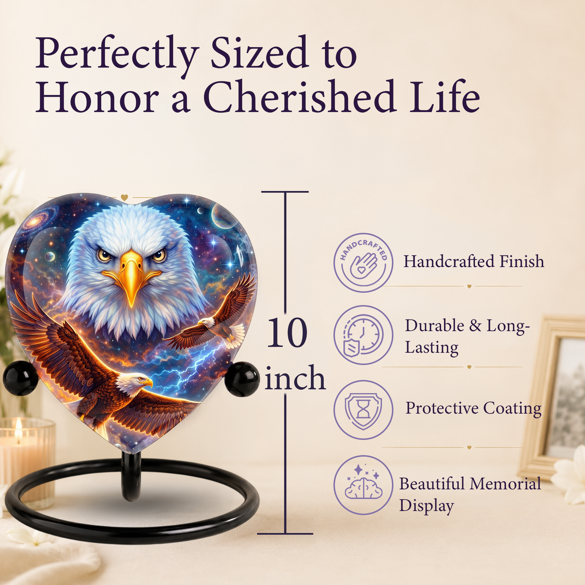 Eagle Urn, Adult Urn, Urns for Adult Ashes, Adult Urns for Ashes, Adult Cremation Urn, Eagle Memorial Urn,