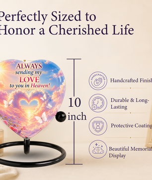 Butterfly Urn for Ashes – Butterfly Urn, Heart-Shaped Butterfly Memorial Urn