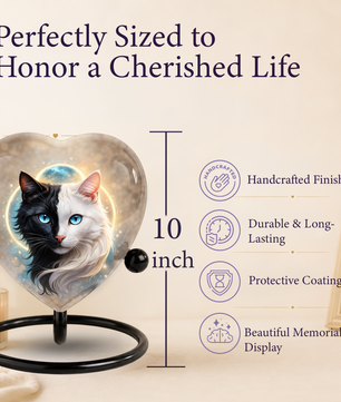 Personalized Cat Urn for Ashes – Unique Cat Urns, Custom Cat Urn, Pet Urn for Cats