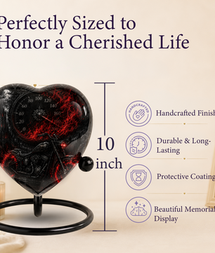 Motorcycle Bike Cremation Urn for Dad – Personalized Adult Male Urn for Ashes