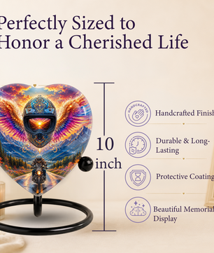 Bike Rider Urn – Memorial Cremation Urn for Dad, Father, Son & Men