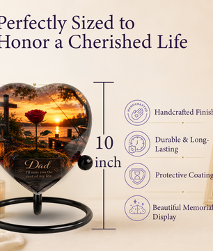 Rose Urn – Adult Urn for Ashes, Rose Cremation Urn & Beautiful Urn for Adult Ashes