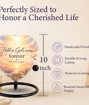 Angel Wing Sunset Urn – Adult Urn for Ashes, Angel Wings Cremation Urn